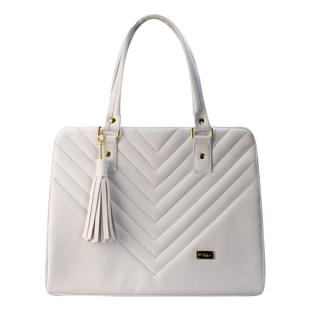 Bolsa para dama Nueva Imagen Torino Capitonado Sintético Karime Blanco