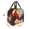 thumbnail image 2 of Naloa Lava Dragon Print Lunch Box for Women Men,Insulated Lunch Bag,Lunchbox,Thermal Leakproof Cooler,Reusable Lunch Tote Bag for Work School Travel Picnic, 2 of 7
