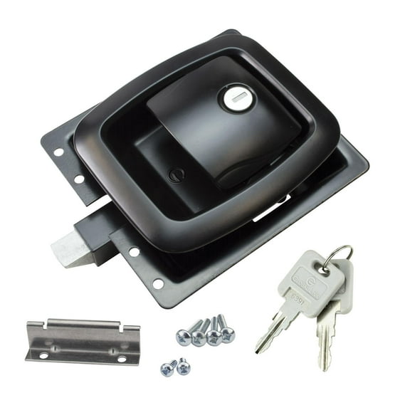 Global Link Versa Pro V Travel Trailer Baggage Lock, Kencon Replacement, Black