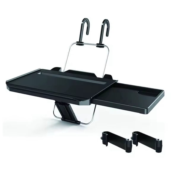 Soporte Plegable 2 en 1 para Computadora de Coche con Cajón, Bandeja para Computadora Portátil, Soporte para Comida y Bebidas.
