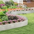 thumbnail image 2 of Gymax 6-Pack 20 FT Galvanized Metal Landscape Edging Heavy-Duty Metal Garden Border, 2 of 10