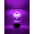 thumbnail image 5 of Custom Personalized Picture LED 16 Color Light Up Lamp Stand Girls Princess, Butterfly Rainbow & More Christmas Home Room Décor Gift For Her, 5 of 10