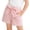 Pink, variant on Shorts for Toddler Girls, Elastic Waist Cute Bow Plaid Print Summer Fashion Casual Shorts Red Size 3-4