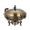 Bronze, variant on Food warming tray, chafing dish buffet set, shabu shabu hot pot, With food pan and fuel holders, camping alcohol stove, pot for kitchen and camping