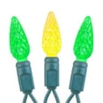 thumbnail image 4 of Novelty Lights 70 Light C6 LED Christmas Mini Light Set, Commercial Grade Outdoor String Lights, Green/Yellow, Green Wire, 24 Feet, 4 of 8