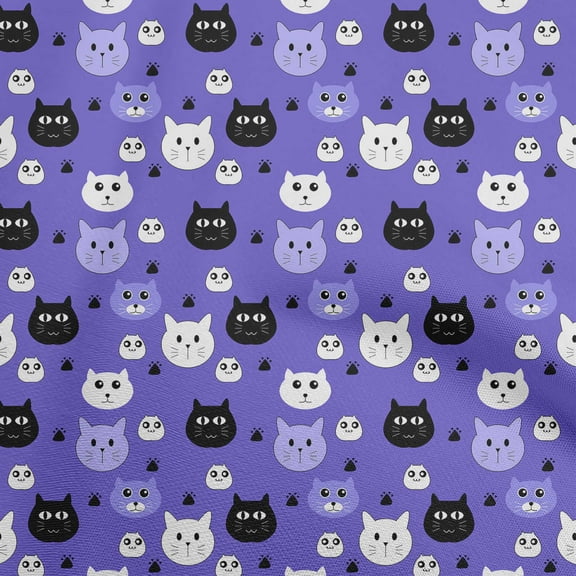 oneOone Polyester Spandex Teal Blue Fabric Fox Diy Clothing Quilting Fabric Print Fabric By Yard 56 Inch Wide