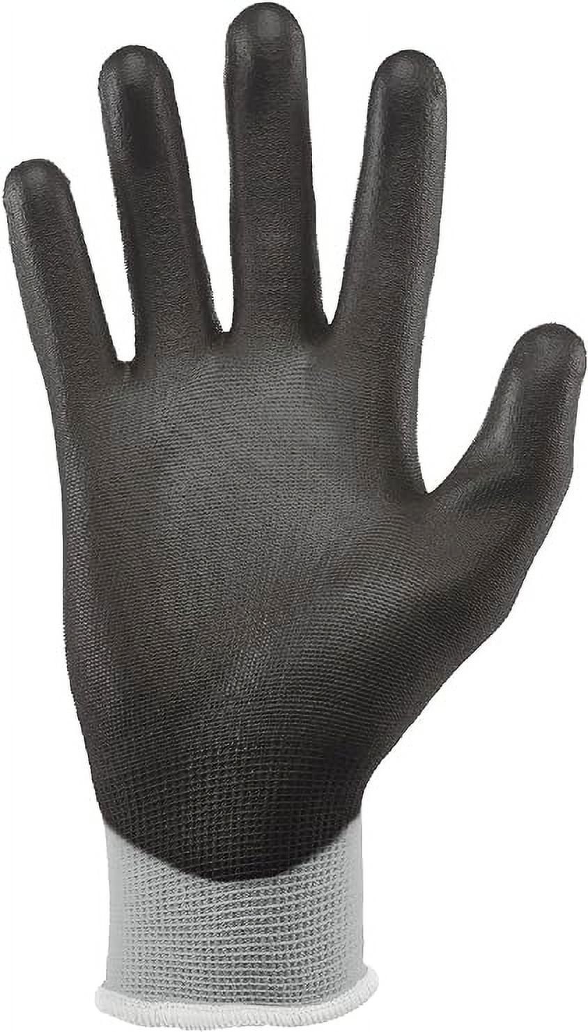 Gorilla Grip Grey Slip Resistant All Purpose Work Gloves, 15 Pairs, Small