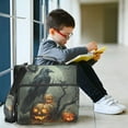 thumbnail image 7 of 3 Ring Zipper Binder with Shoulder Strap Waterproof Trapper Keeper 2 Inch D-Ring 500 Sheets Capacity Raven Bird and Pumpkins, 7 of 7