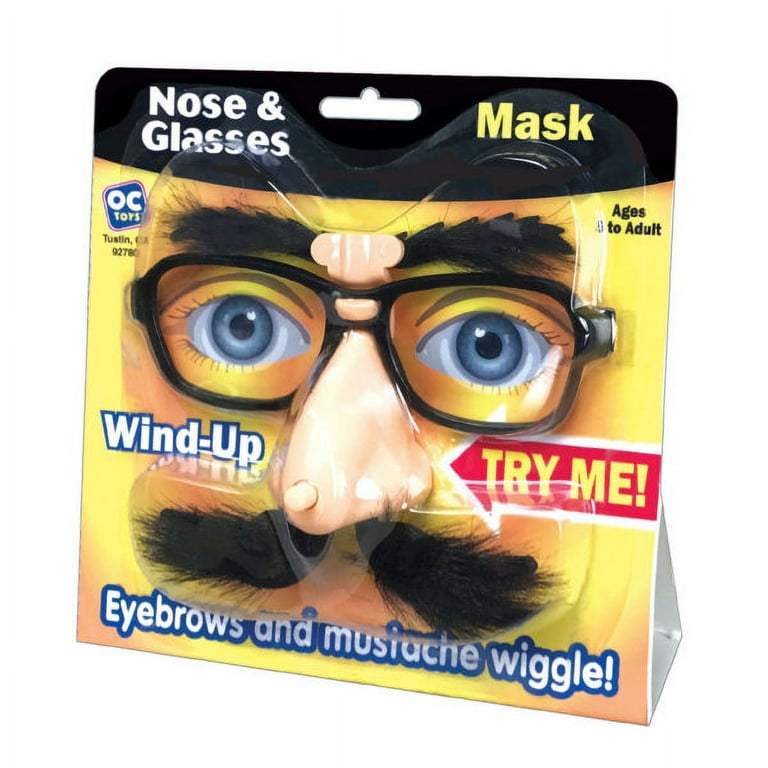 Wind Up Wiggly Nose Glasses Mask Available in a pack of 10 Walmart