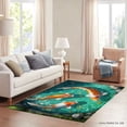 thumbnail image 2 of FJPT Soft Small Area Rugs Non Slip Indoor Floor Carpet Koi Fish Pond Design For Living Room Bedroom Decor 78.7x55.1 inch, 2 of 4