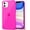 Hot Pink, variant on for iPhone 11 Pro Max Case Clear, Transparent Thin Slim Flexible TPU Cute Cover Aesthetic Design, Soft Silicone Rubber for Women Girl, Non-Yellowing Protective Airbag Gel Bumper, Neon Hot Pink
