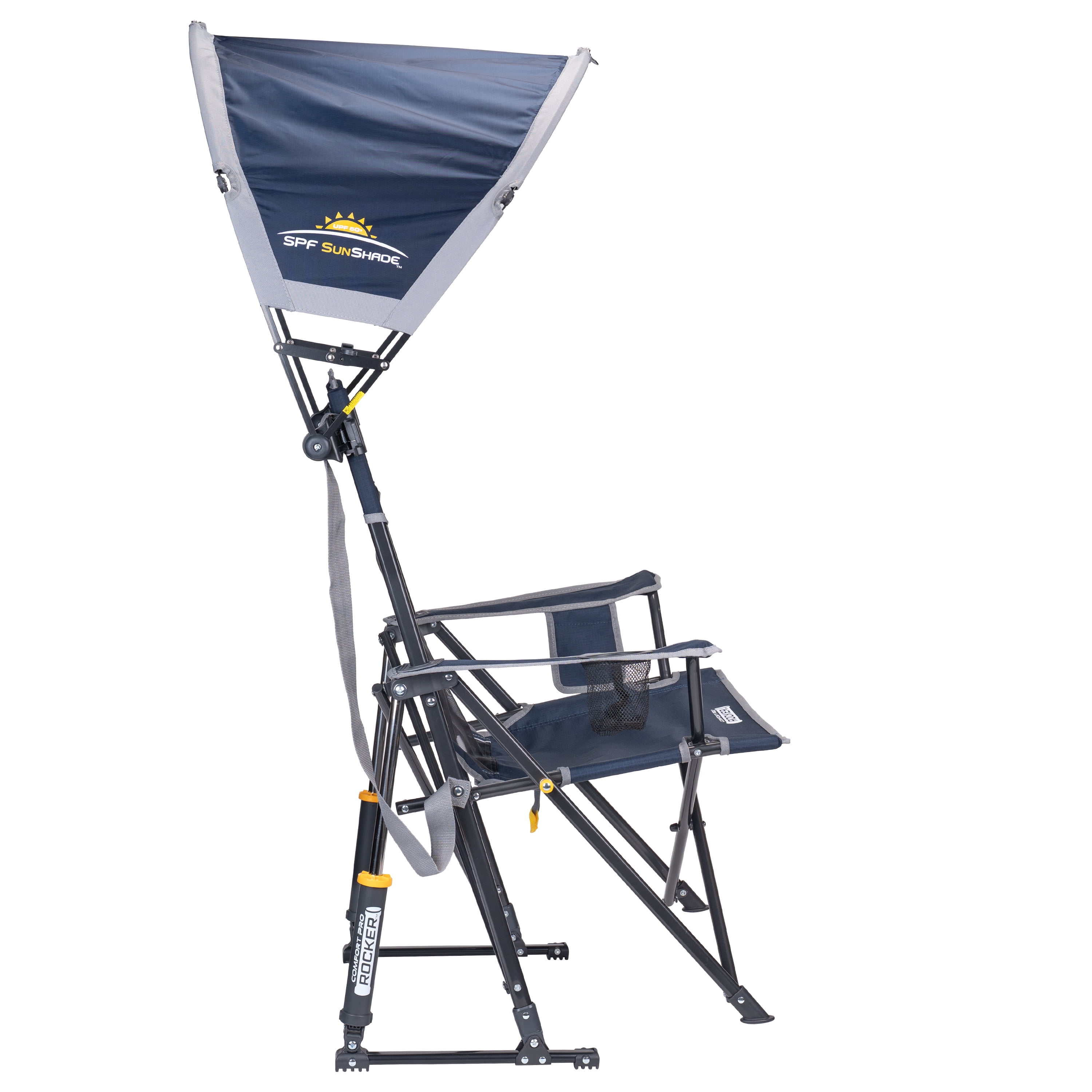 GCI Outdoor SunShade Accessory Universal Adjustable Chair Canopy with UV Protection, Indigo