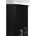 thumbnail image 5 of Hodedah 3-Door 36 in. Wide Armoire with 2-Drawers, Clothing Rod and 3-Shelves in Black, 5 of 9