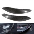 thumbnail image 4 of 2Pcs ABS Carbon Fiber Door Handle Trim Interior Door Pull Handle Cover for 3 4 Series F30 F31 M3 F3, 4 of 5