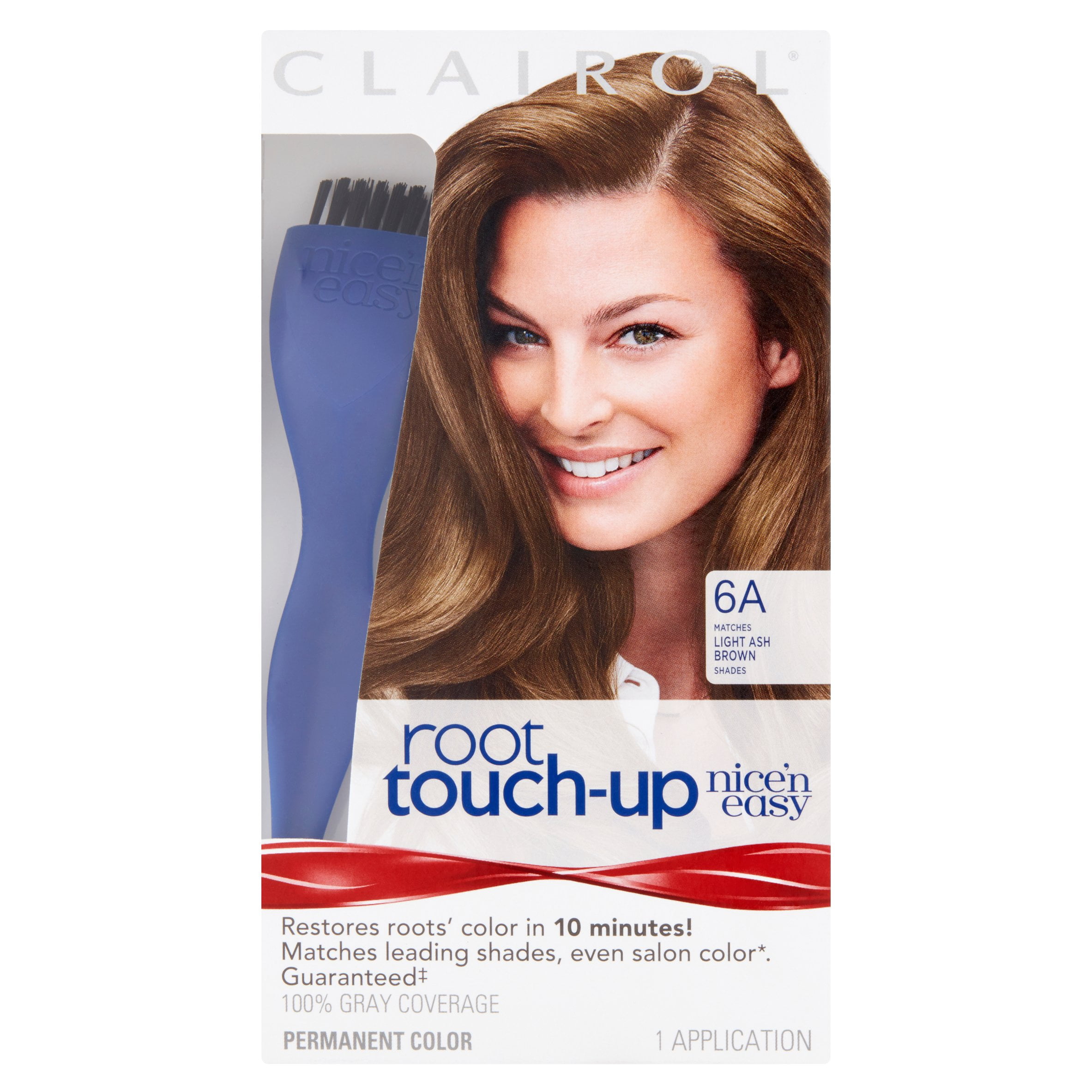 Clairol Nice 'n Easy Root Touch-Up Permanent Hair Color, 6A Light Ash Brown