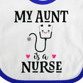 thumbnail image 4 of Inktastic My Aunt is a Nurse Girls Baby Bib, 4 of 4
