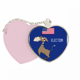 thumbnail image 1 of Asno demócrata levantar bandera elección Bolsa de viaje Mirror maquillaje corazón rosa, 1 of 4