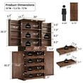 thumbnail image 6 of ELYKEN 72" Kitchen Pantry Storage Cabinet with Adjustable Shelves and Drawer, Rustic Brown, 6 of 8