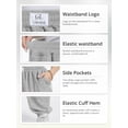 thumbnail image 3 of Gleelist Women's Plus Size Tapered Pants High Waist Soft Lounge Pants with Elastic Cuff Ankle With Pockets (XL-5XL), 3 of 6