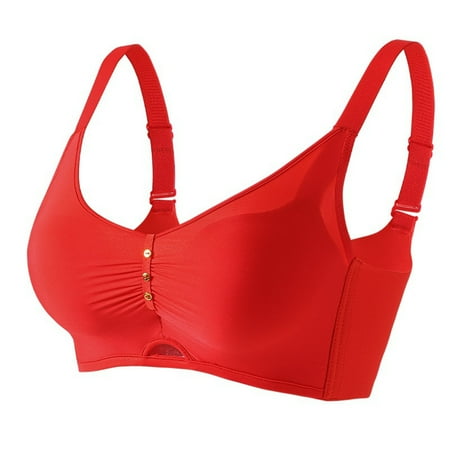 Yuzhih Women s Wireless Push up Bra Seamless Bralettes No Underwire 2024 Comfy Liftup Breathable Bras