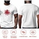 thumbnail image 5 of Camisetas gráficas informales de manga corta con pulpo navideño rojo para hombre, 5 of 8