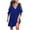 Blue, variant on Sngxgn Women's Sleeveless Halter Midi Dress Bodycon Split Dresses(Blue,XL)