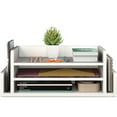 thumbnail image 3 of Ballucci 3-Tier Desk Organizer with 2 Side Mail Sorter Slots, Office Letter Tray, White, 3 of 6