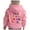 Pink, variant on TJAZFJPA Fuzzy Hoodie Children's Printed Round Neck Long Sleeved Sweatshirt Hooded Sweatshirt Zip up Hoodies Oversized Hoodies 13-14 Years