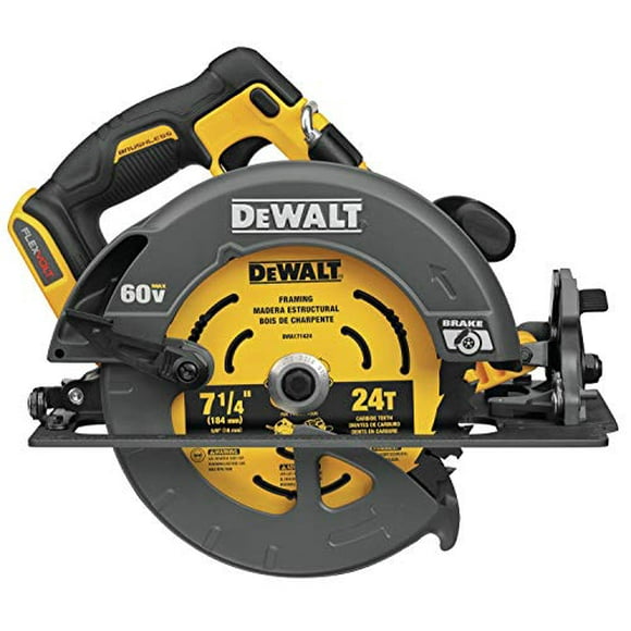 DEWALT FLEXVOLT 60V MAX* Circular Saw with Brake, 7-1/4-Inch, Tool Only (DCS578B)