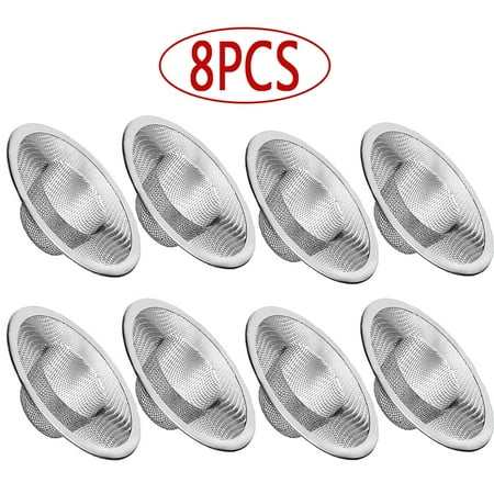 

Mesh Bathroom Lavatory Sink Strainer Stainless Steel 8PCS(2.75in)