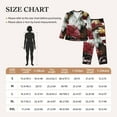 thumbnail image 4 of Saiise Eagle With Hat And Roses Pattern Women's Long-Sleeved Pajama Set Button Front Sleepwear with Pockets Lounge Set for Home Relax Nightwear-Small, 4 of 7