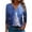 #346-Navy, variant on Craaazy Women's Christmas Clothes Casual V-Neck 3/4 Sleeve Xmas Tops with Santa Christmas Tree Prints Gifts