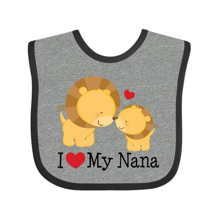 

Inktastic I Love My Nana Gift Baby Boy or Baby Girl Bib
