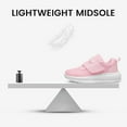thumbnail image 5 of YHOON Girls Shoes Mesh Breathable Casual Fashion Tennis Sneakers Slip on Walking Kids Shoes Pink Big Kid Size 2, 5 of 8