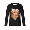 thumbnail image 5 of Qingpeng Long Sleeve Tee Shirts for Men Funny T-Shirt with 3D Print, 5 of 5