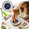 thumbnail image 2 of Grater Plate Bowl, Ceramic Grater Set, Handmade Pottery Grinding Bowl With 4.6X0.7" Plate, Peeler, Brush & Stand, For Garlic Ginger Cheese Tomato, Home Kitchen Gift, 2 of 4