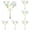 Blue*5, variant on Mini Faux Floral Stems Small Artificial Flowers Mini Plastic Colorful Realistic Spring Flower Arrangement Bouquet Branches for Home Party Wedding Table Centerpiece Vase Decor (Blue)
