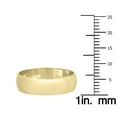 thumbnail image 4 of SZUL Women's 5mm Domed Wedding Band in 10K Yellow Gold, 4 of 8