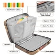 thumbnail image 4 of Haosy Accordion File Organizer Zipper Binder 500 Sheet 6-Tab Expanding File Folder Multi-Pocket 1.2 Inch 3 Ring Dog Cat in Flowerbed, 4 of 7