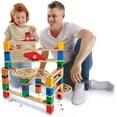 Hape Quadrilla Wooden Marble Run DIY Construction Vertigo 134 Pieces