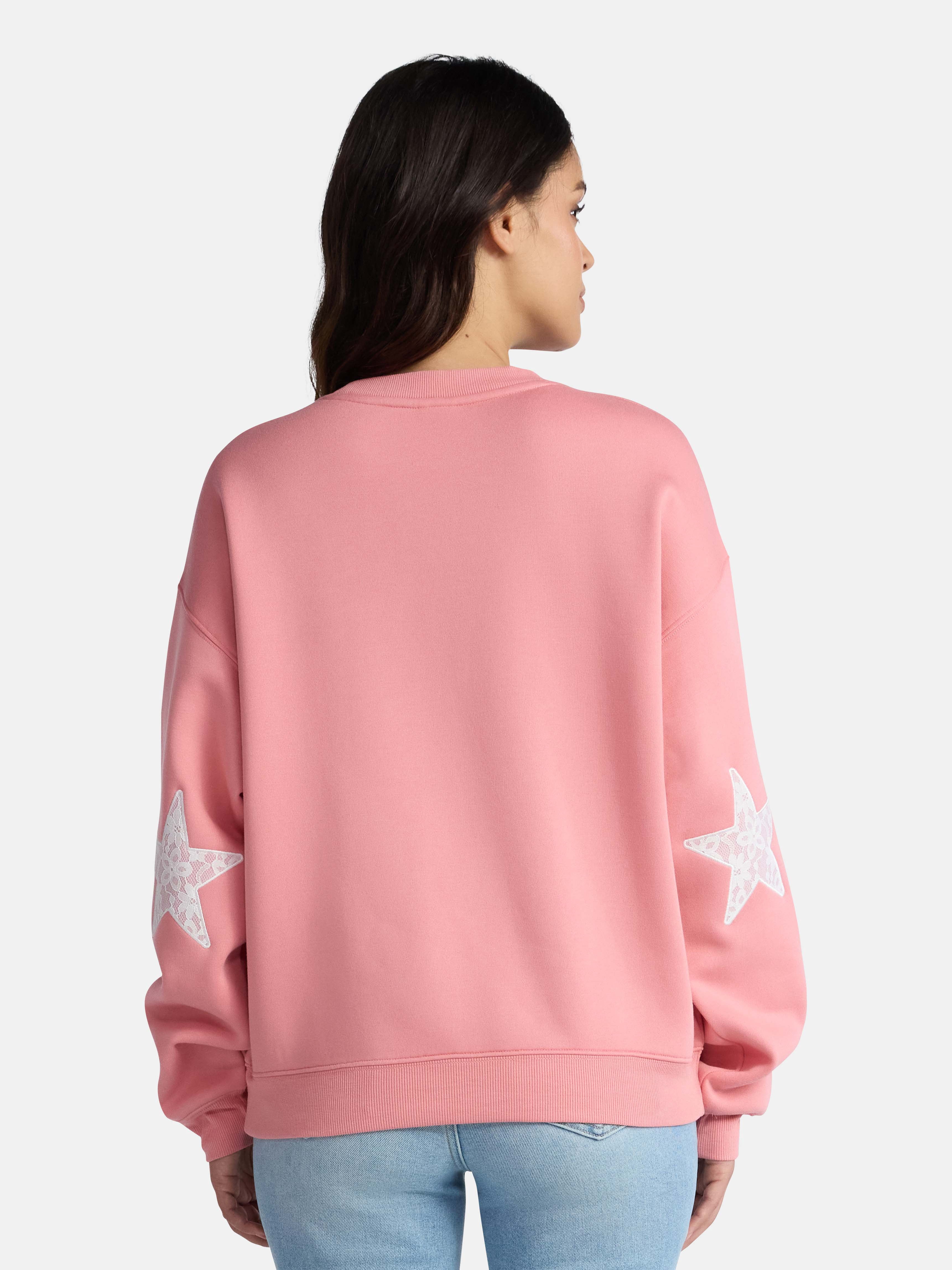 Disney Women's Minnie Mouse and Daisy Graphic Sweatshirt with Long Sleeves, Sizes XXS-2XL