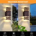 thumbnail image 3 of Lámpara de pared exterior DASTOR, paquete de 4, LED marrón IP65, 110 V, 3 of 6