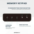 thumbnail image 4 of MotionGrey Standing Desk Height Adjustable Electric Motor Sit-to-Stand Desk Computer for Home and Office - Black Frame (43x24 Tabletop Included), 4 of 10