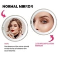 thumbnail image 3 of Espejo de viaje iluminado Con luz LED para maquillaje Cosmonic W-Compact Magnifying Mirror-3, 3 of 6