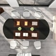 thumbnail image 5 of Tribesigns 6FT Oval Conference Table, 70.86D x 35.43W x 29.53H Inches Meeting Table Walnut/Black, 5 of 5