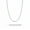2MM Silver Square Snake 45CM, variant on Niche Square Men's Titanium Steel Snake Chain Necklace