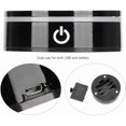 thumbnail image 3 of Crystal Led Light Base,Multicolor Changing USB Power Light Display Base Show Stand Display Holder with Sensitive Touch Switch for 3D Crystal,Crystal Ball,Art Glass,Jewelry (Black), 3 of 8