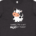 thumbnail image 4 of Inktastic Sorry, I'm a bit MOOdy today cute cow pun Youth T-Shirt, 4 of 5