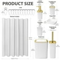 thumbnail image 5 of Livhil 19 Pcs White Bathroom Accessories Sets with Shower Curtain,  Specially Designed for Small Spaces, 5 of 7