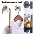 thumbnail image 2 of Hevirgo 2 Pcs Wall Mounted Towel Hooks Suction Cup Hooks Strong Load-bearing Simple Installation Coat Robe Hanger Storage Hooks, 2 of 8
